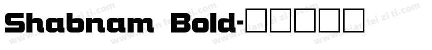 Shabnam Bold字体转换